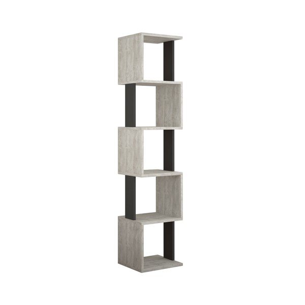 Biało-antracytowa biblioteczka Piri White Anthracite