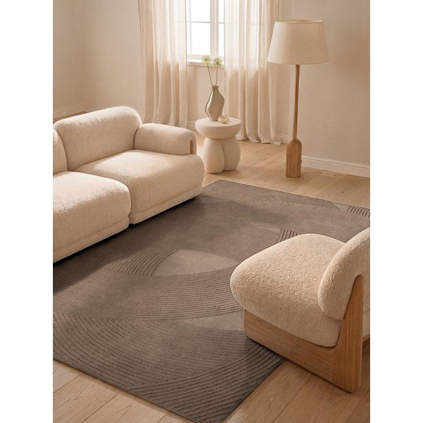 Brązowy wełniany dywan 160x230 cm Kensington Victoria – Ted Baker-image-1