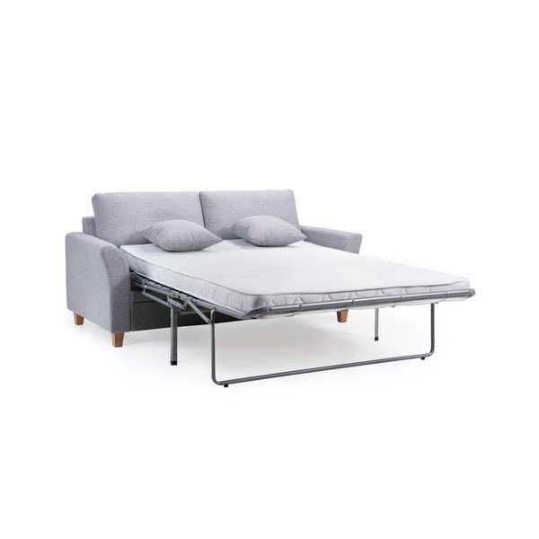Jasnoszara rozkładana sofa Scandic Sonia-image-1