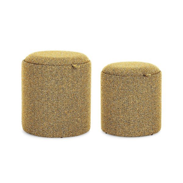 Musztardowy puf Sasha – Bizzotto