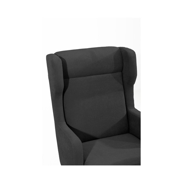 Czarny fotel Max Winzer Bennet Suede-image-1