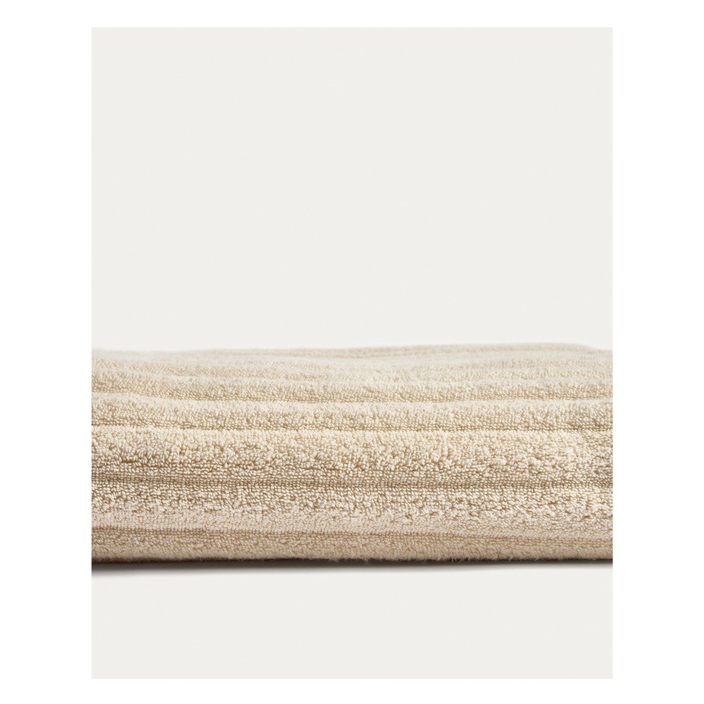 Beżowy bawełniany ręcznik frotte 50x90 cm Navira – Kave Home (zdjęcie 11)