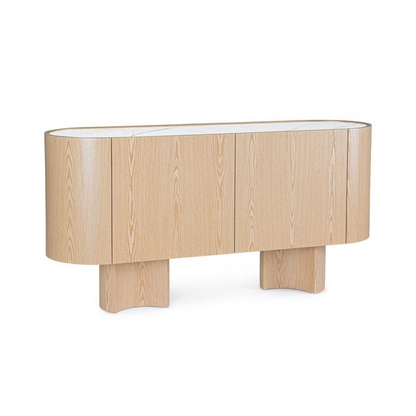 Komoda w dekorze dębu w jasnym naturalnym kolorze 160x80,5x45,5 cm Otilia – Bizzotto