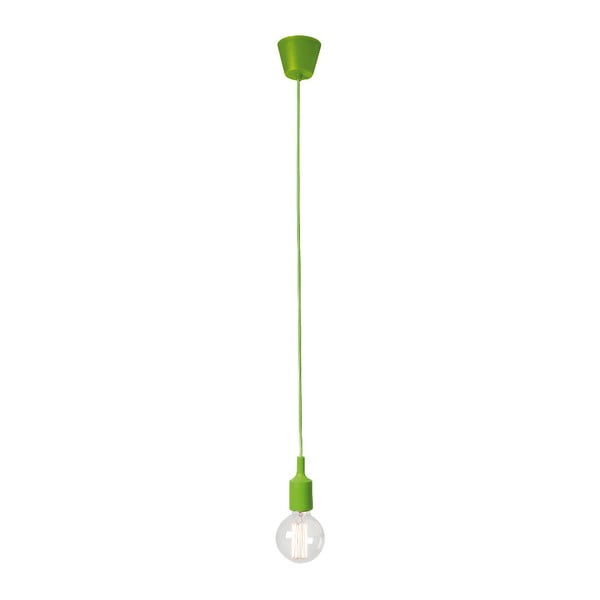 Zielona lampa wisząca bez abażuru SULION Vintage