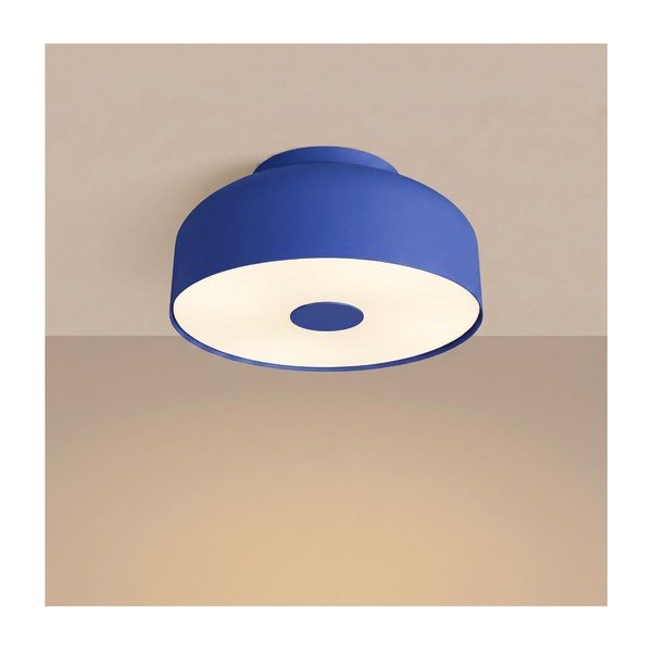 Niebieska stalowa lampa sufitowa ø 30 cm Omiq – Sollux-image-2