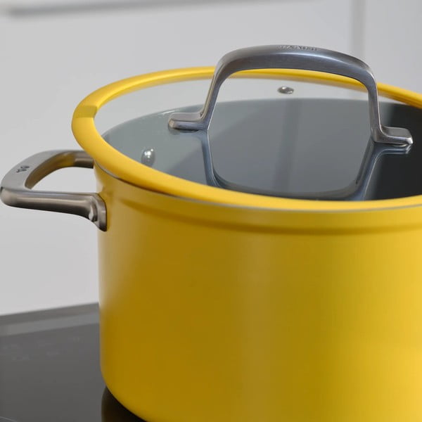 Garnek z pokrywką/z powłoką ceramiczną odpowiedni na indukcję 5,5 l Meda 3.0 – FABINI-image-1