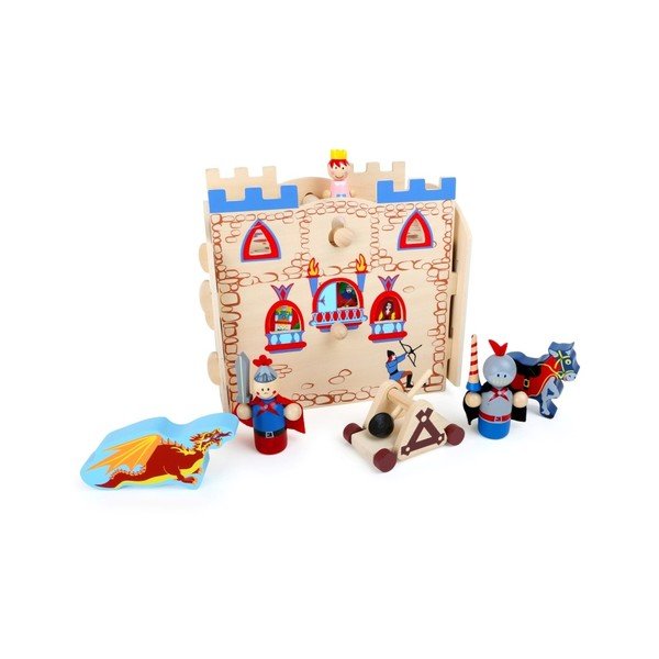 Drewniany zamek z figurkami Legler Knights-image-2