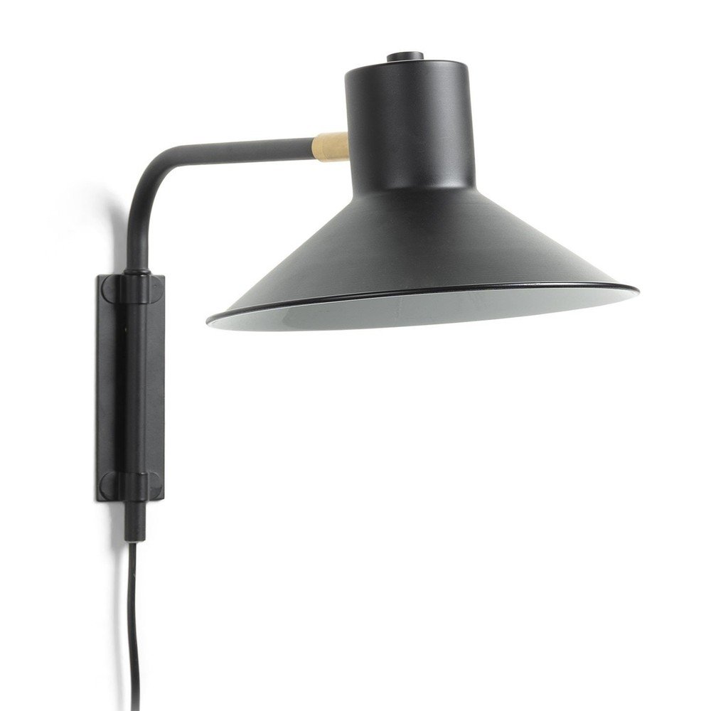 Czarny kinkiet ø 20 cm Aria – Kave Home