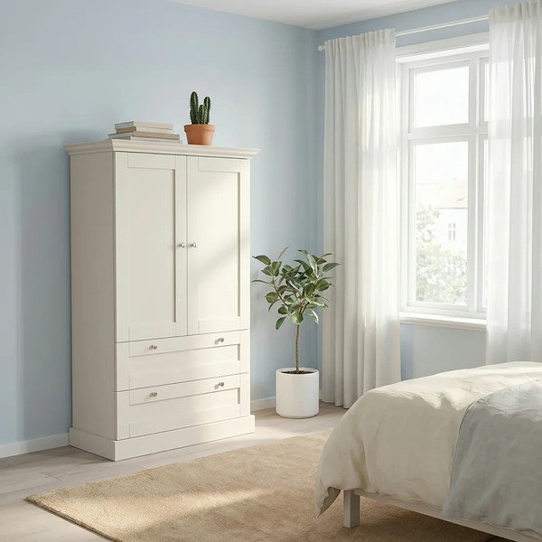 Beżowa szafka z matowym wykończeniem 83x130x35 cm Binz – Støraa-image-1