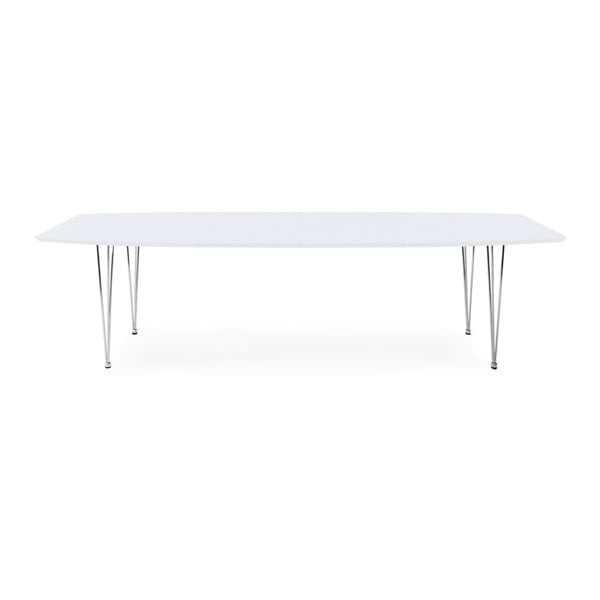 Biały stół rozkładany do jadalni Kokoon Design Extensio