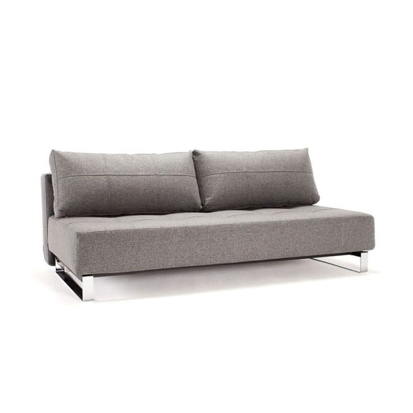 Szara nakrapiana sofa rozkładana Innovation Deluxe