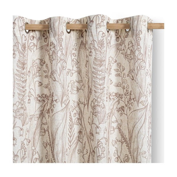 Beżowa/jasnobrązowa zasłona 135x250 cm Selvetia – Restilo
