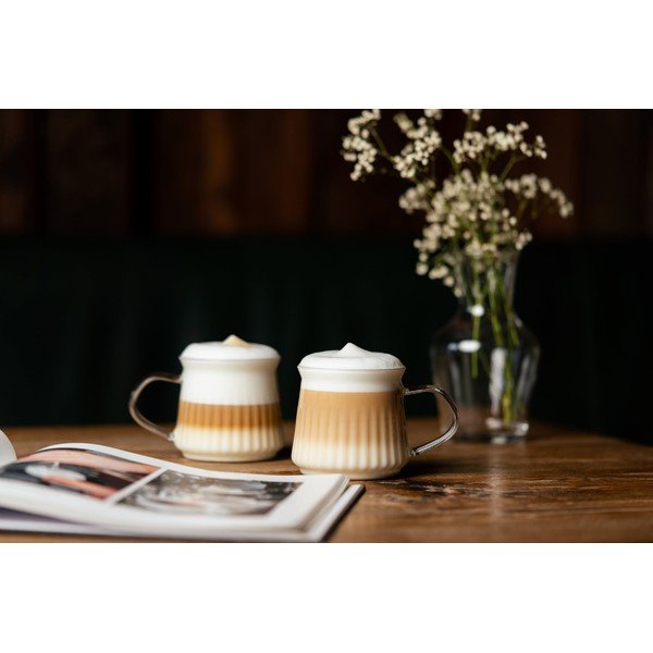 Kubki do cappuccino z podwójną ścianką zestaw 2 szt. 320 ml Mia – Vialli Design-image-2