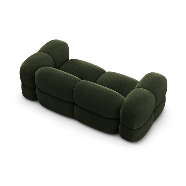 Zielona aksamitna sofa 210 cm Loretto – Cosmopolitan Design-image-4