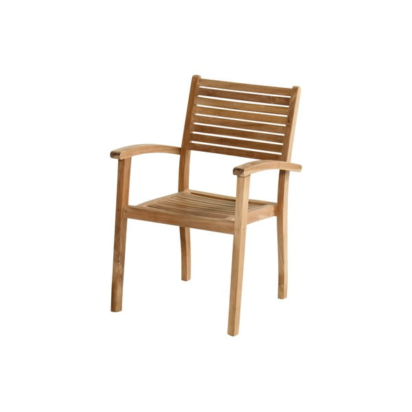 Drewniane krzesło ogrodowe w naturalnym kolorze Sunderland – Hartman