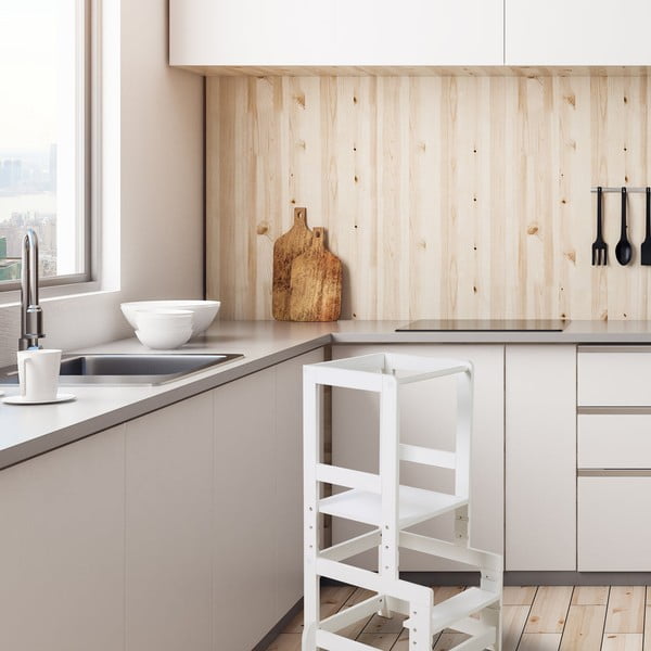 Biały pomocnik kuchenny dla dzieci – Roba-image-1