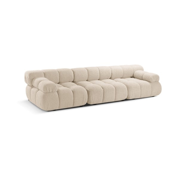 Beżowa sofa modułowa z materiału bouclé 282 cm Bellis – Micadoni Home-image-3