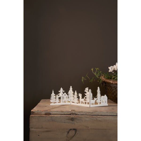 Biała dekoracja świetlna ze świątecznym motywem Fauna – Star Trading-image-3