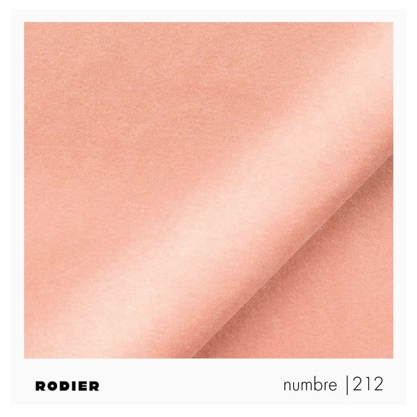 Różowy aksamitny rozkładany narożnik ze schowkiem (prawostronny/z szezlongiem) Brim – Rodier-image-2