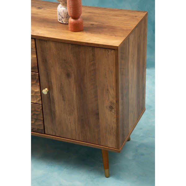 Komoda w ciemnym naturalnym kolorze 114x70x39 cm Frida – Premier Housewares-image-4