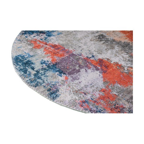 Niebiesko-pomarańczowy dywan odpowiedni do prania 80x120 cm – Vitaus-image-2
