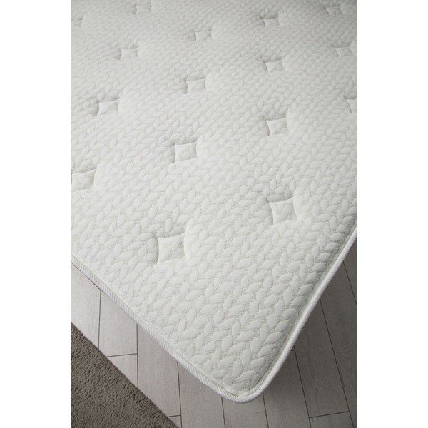Różowe łóżko boxspring ze schowkiem 140x200 cm Sonata – Kalune Design-image-4