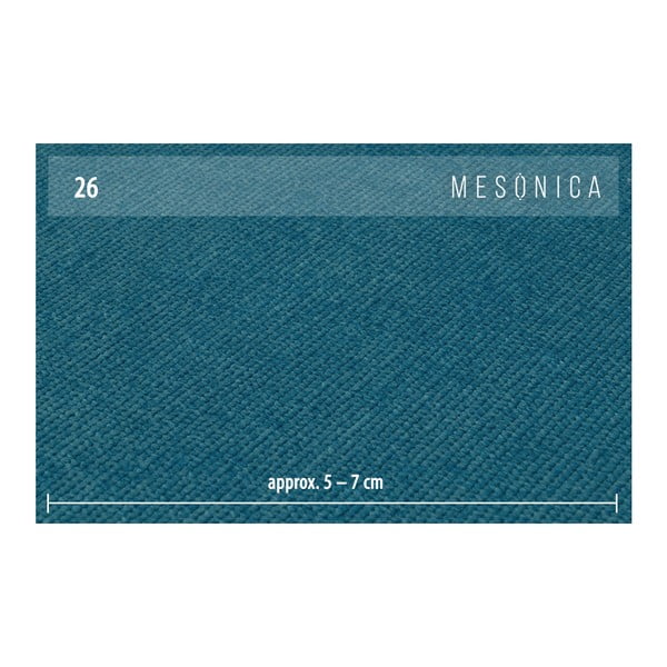 Niebieski narożnik lewostronny z metalowymi nogami MESONICA Puzo-image-4