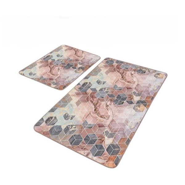 Aksamitne dywaniki łazienkowe zestaw 2 szt. 60x100 cm – Mila Home