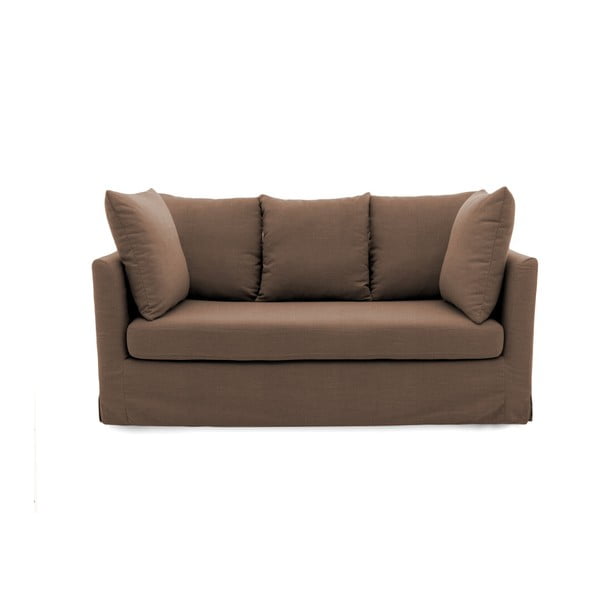 Brązowa sofa 3-osobowa Vivonita Coraly