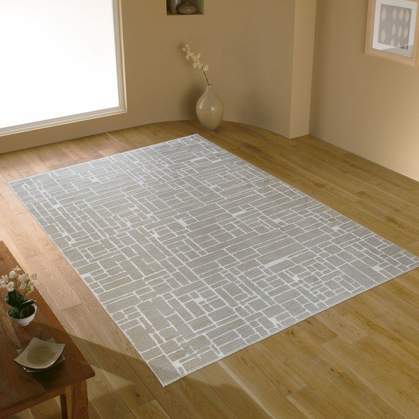 Szaro-beżowy dywan 200x290 cm Jaipur – Webtappeti-image-1
