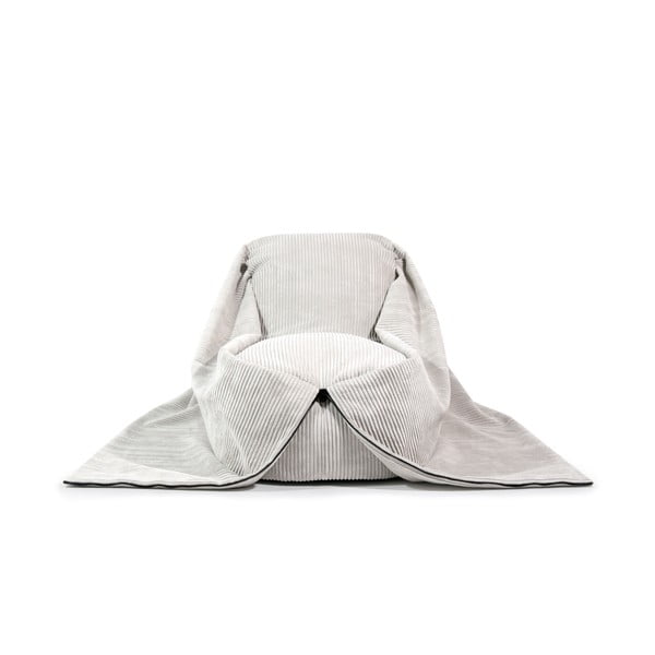 Ciemnoszary sztruksowy dziecięcy worek do siedzenia Cocoon 120 – SLOWDOWN-image-2