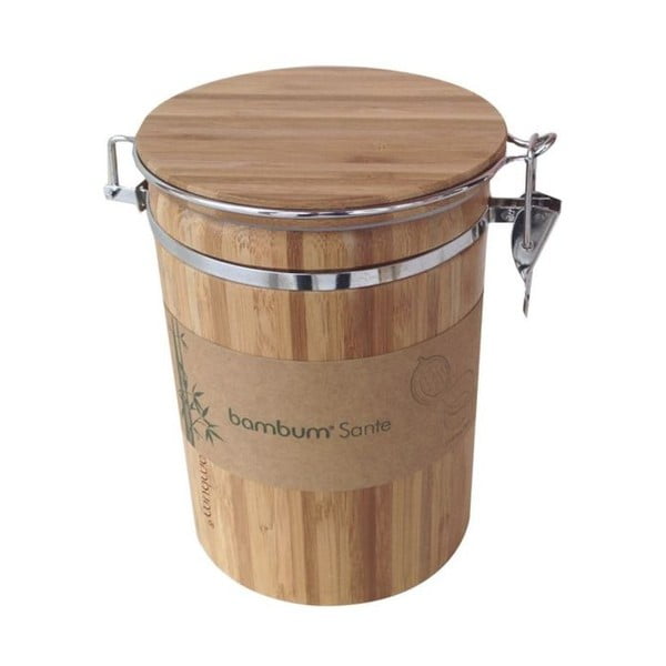Wysoki pojemnik bambusowy Bambum Sante-image-1