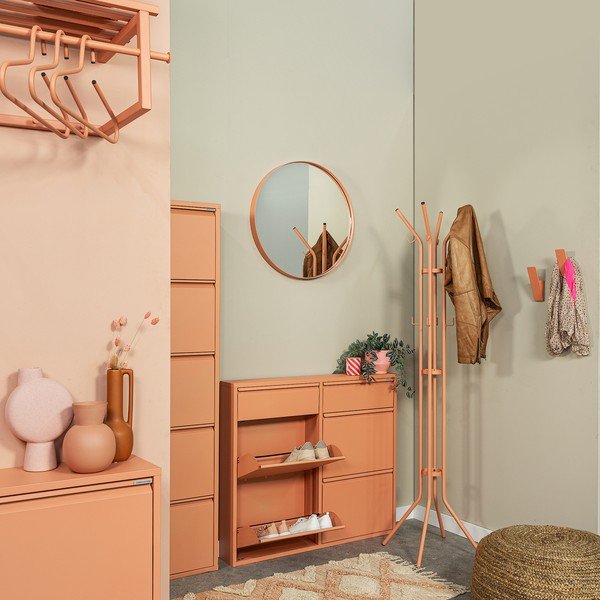 Łososiowy metalowy wieszak ø 40x170 cm Jessy – Spinder Design-image-4