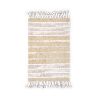 Beżowy bawełniany dywanik łazienkowy Foutastic Martil, 60x90 cm
