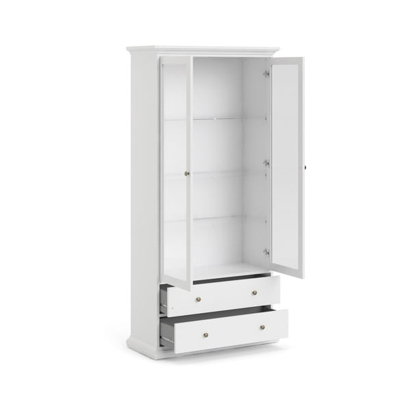 Biała witryna 96x201 cm Paris – Tvilum-image-4