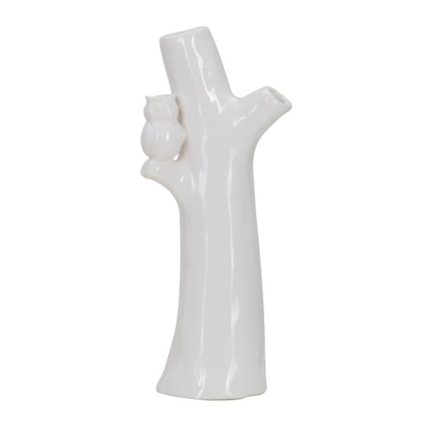Biały wazon ceramiczny Mauro Ferretti Gufo, wysokość 29 cm