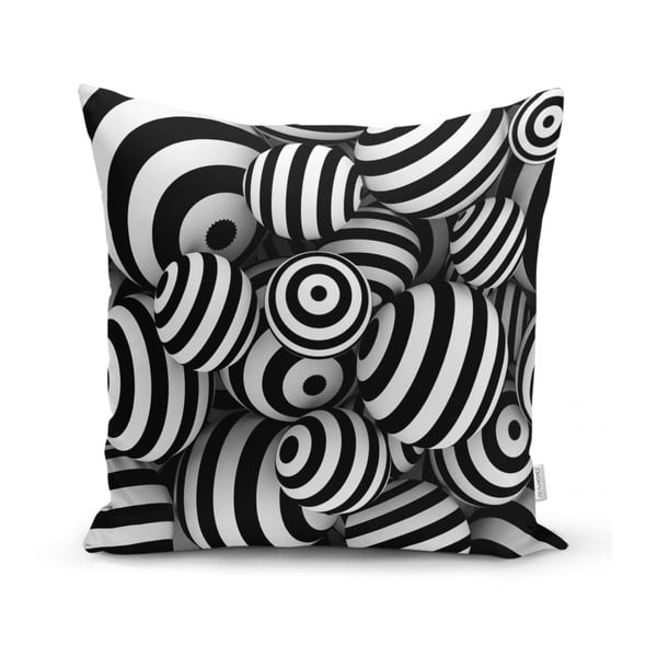 Poszewka na poduszkę Minimalist Cushion Covers BW Geometric Balls, 45x45 cm