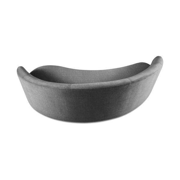 Szara aksamitna asymetryczna sofa Mazzini Sofas Debbie, prawostronna-image-3