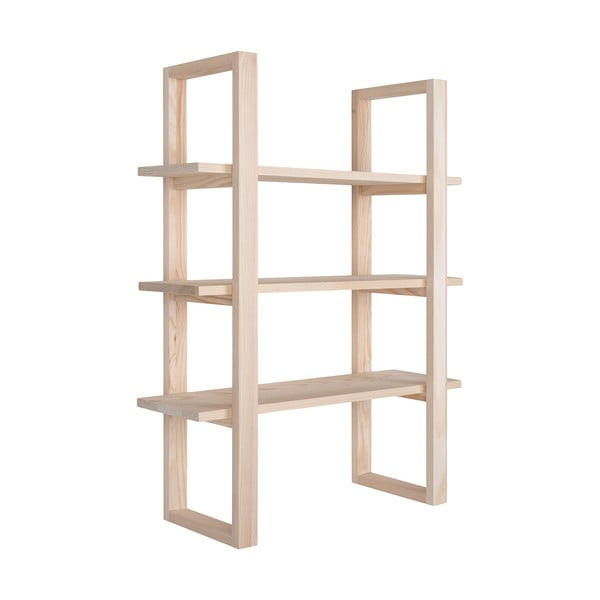 Piętrowa półka z litego drewna paulowni 48 cm Santiago – House Nordic-image-3