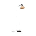Czarno-naturalna lampa stojąca z rattanowym kloszem (wys. 157 cm) Damila – Kave Home