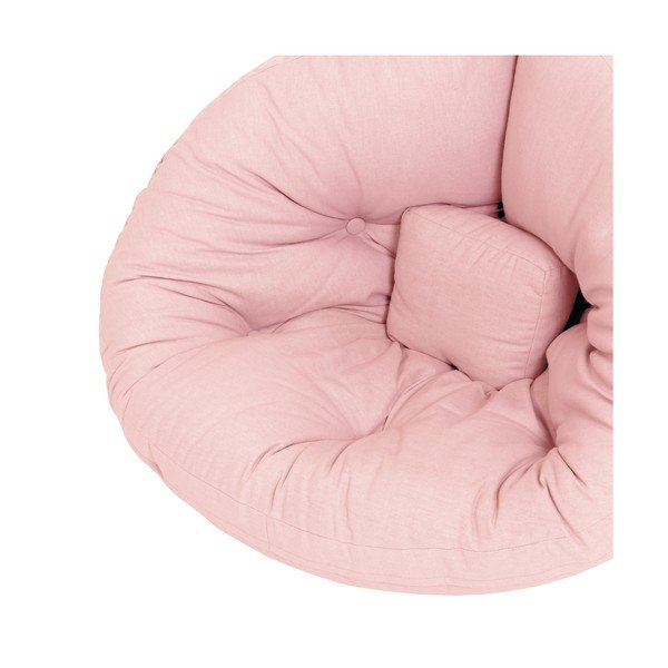 Jasnoróżowy dziecięcy fotel rozkładany Karup Design Mini Nido Pink-image-3