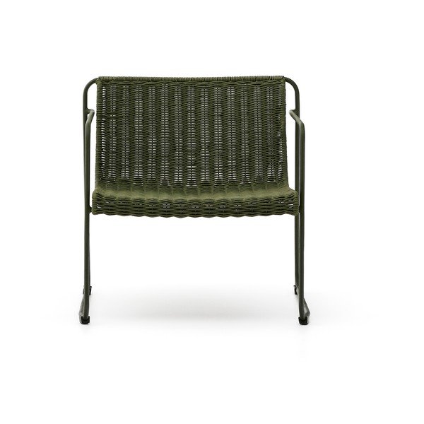 Zielony metalowy fotel ogrodowy Maurina – Kave Home-image-2