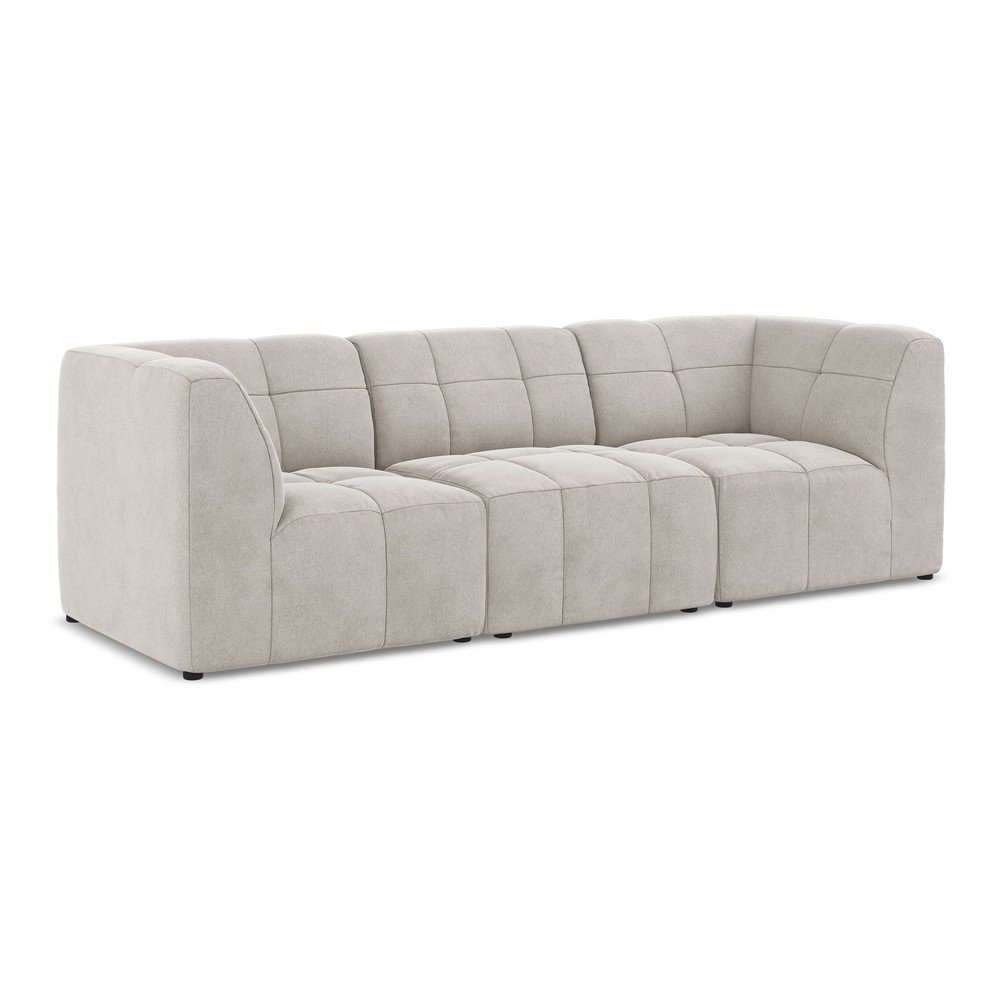 Beżowa aksamitna sofa 255 cm Aloha – Makamii