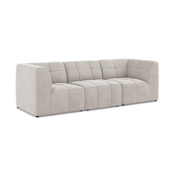 Beżowa aksamitna sofa 255 cm Aloha – Makamii
