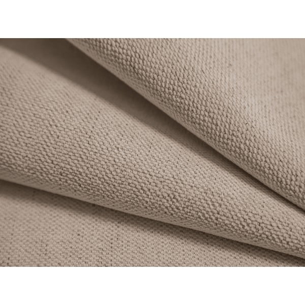 Jasnobrązowe tapicerowane łóżko dwuosobowe ze schowkiem/bez zagłówka ze stelażem 140x200 cm Susan – Micadoni -image-4