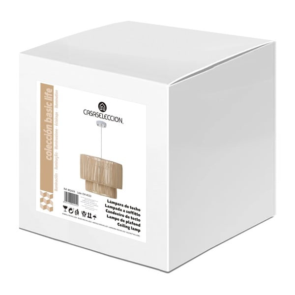 Naturalna rattanowa lampa sufitowa ø 38 cm Natural Way – Casa Selección-image-3