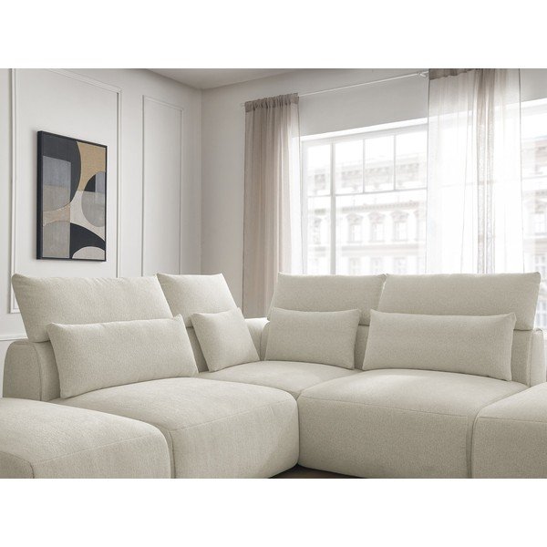 Biały częściowo rozkładany narożnik modułowy Jana – Bobochic Paris-image-4