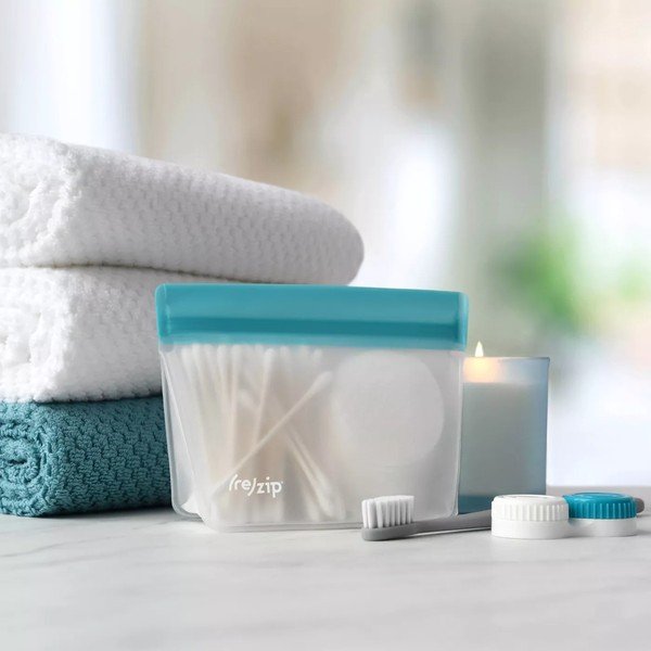 Zestaw 3 niebieskich torebek na żywność (re)zip Essential-image-1