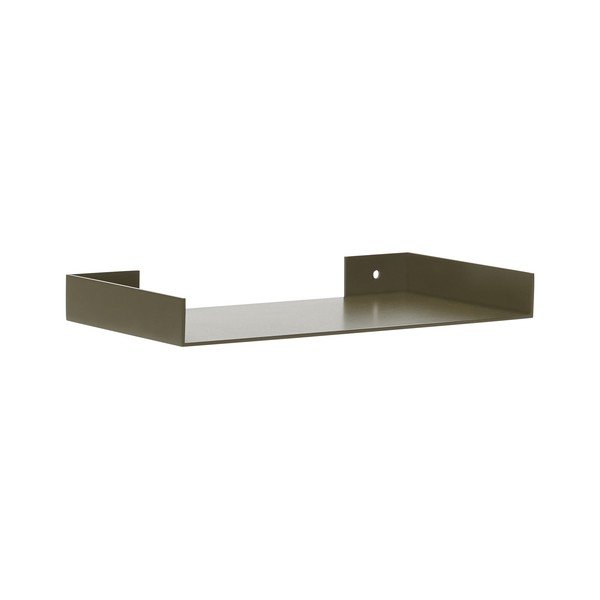 Ciemnozielona metalowa półka 30 cm Sheets – Hübsch