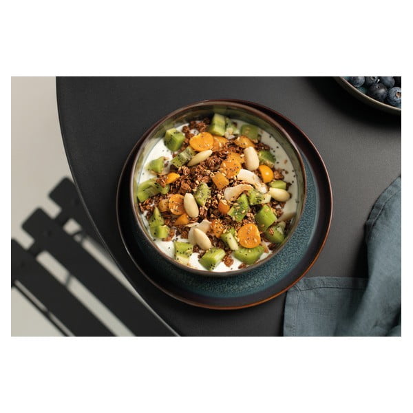 Zielony głęboki porcelanowy talerz ø 21,5 cm Crafted Breeze – like | Villeroy & Boch-image-1